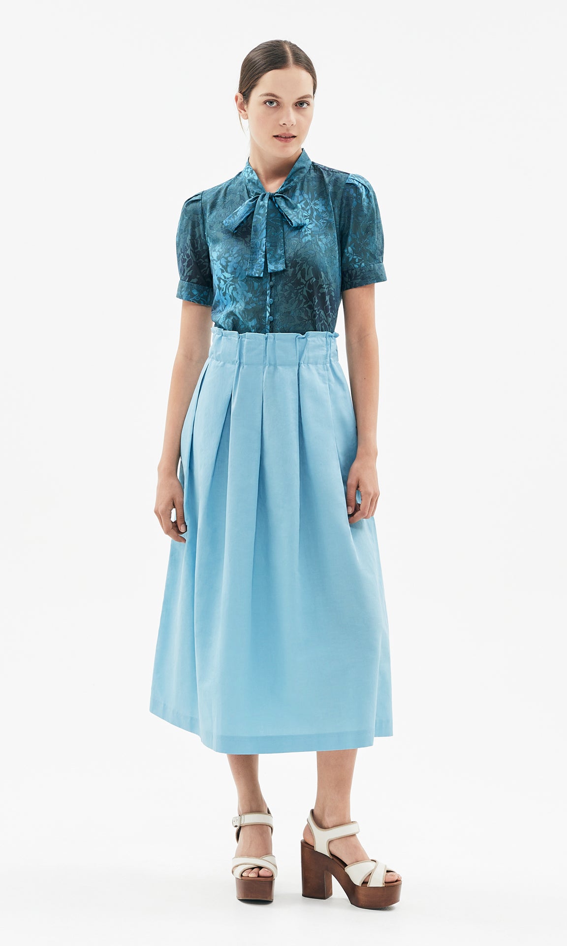 Lumet Midi Skirt Periwinkle