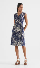 Alice Wrap Dress Navy