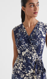Alice Wrap Dress Navy