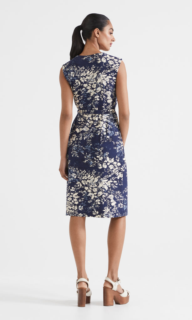 Alice Wrap Dress Navy
