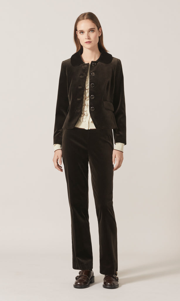 Prince Cropped Jacket Ice Chocolate