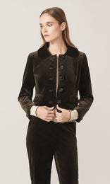 Prince Cropped Jacket Ice Chocolate