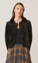 Prince Cropped Jacket Ice Chocolate