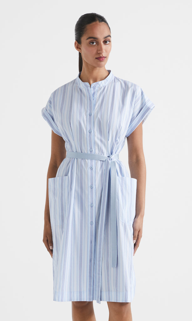 Prescott Belted Dress Lt Blue