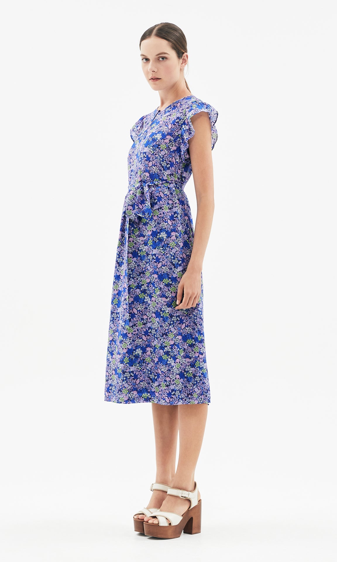 Elspeth Dress Blue/Pink