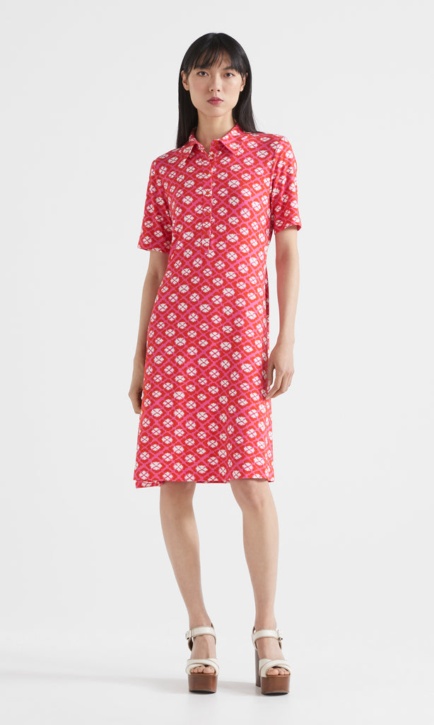 Geofiore Dress Fuchsia