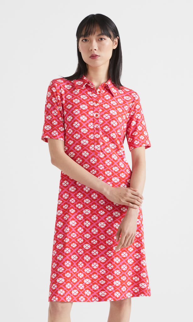 Geofiore Dress Fuchsia