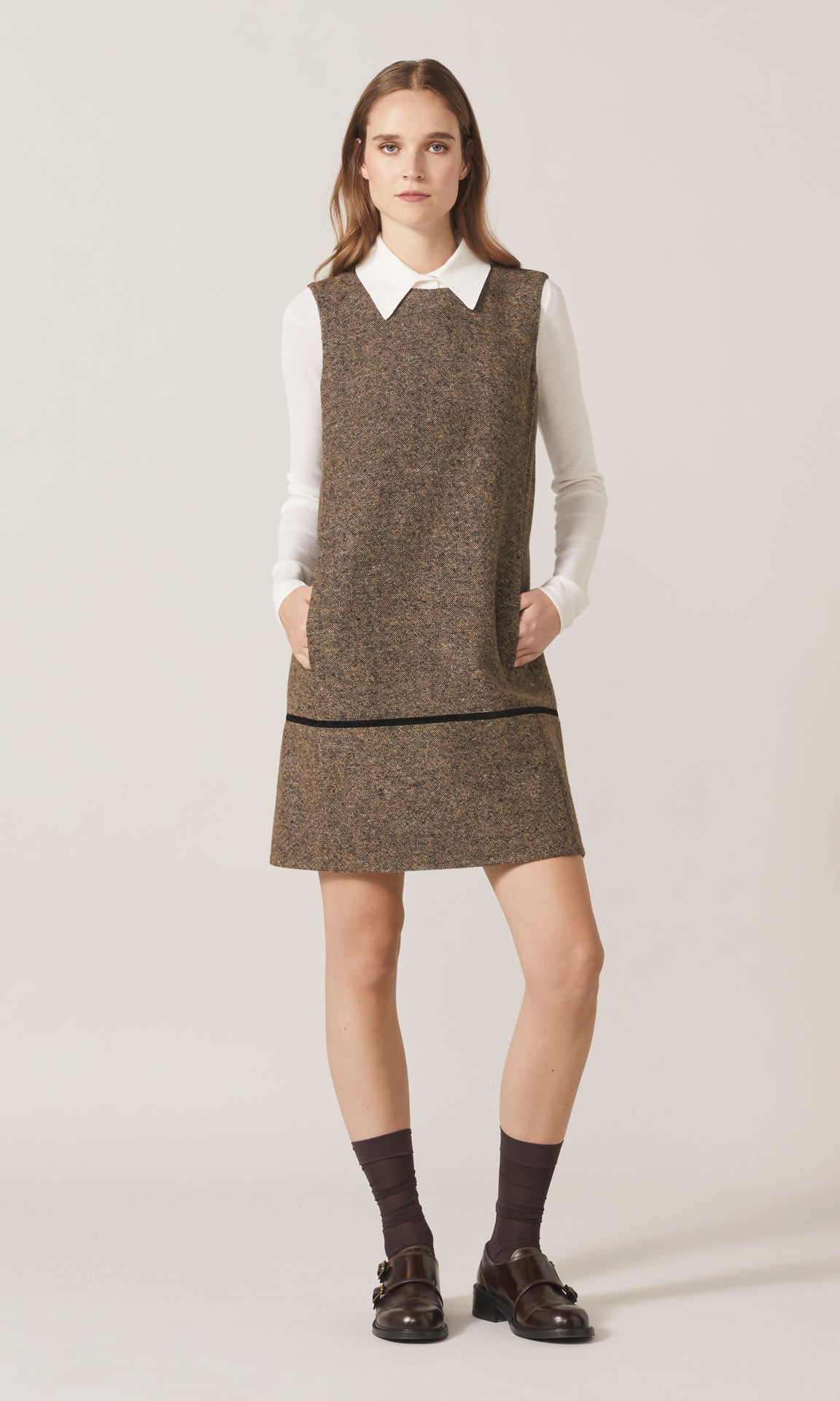 Ullman S/less Dress Camel