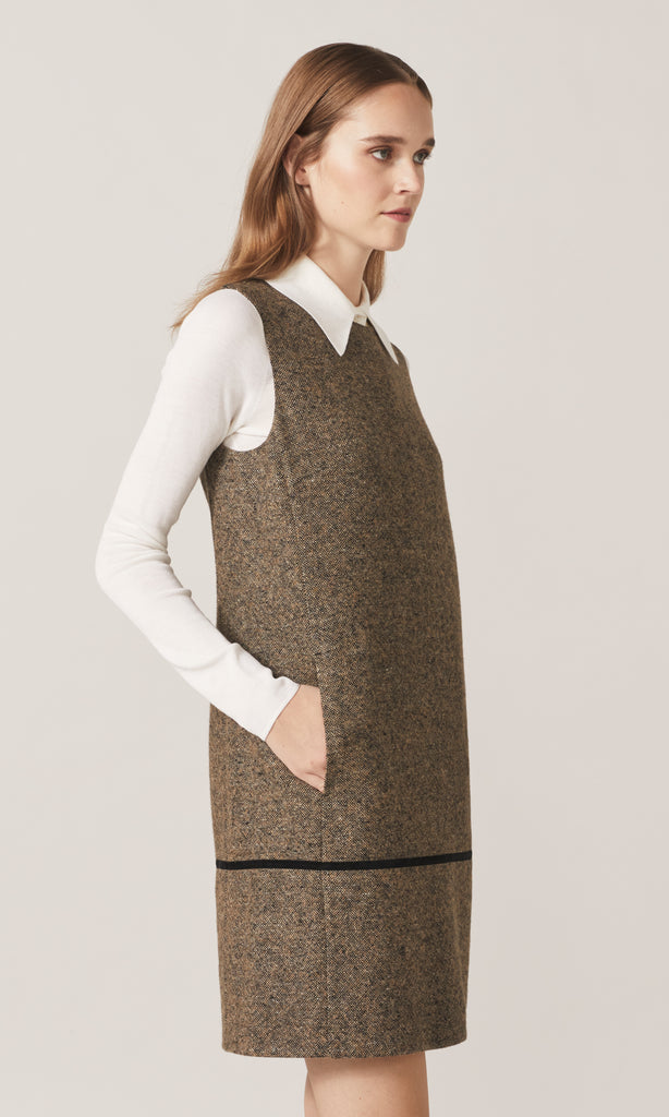 Ullman S/less Dress Camel