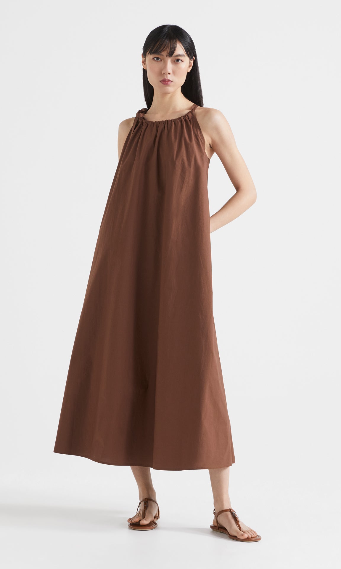 Puglia Dress Chocolate