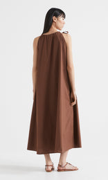 Puglia Dress Chocolate