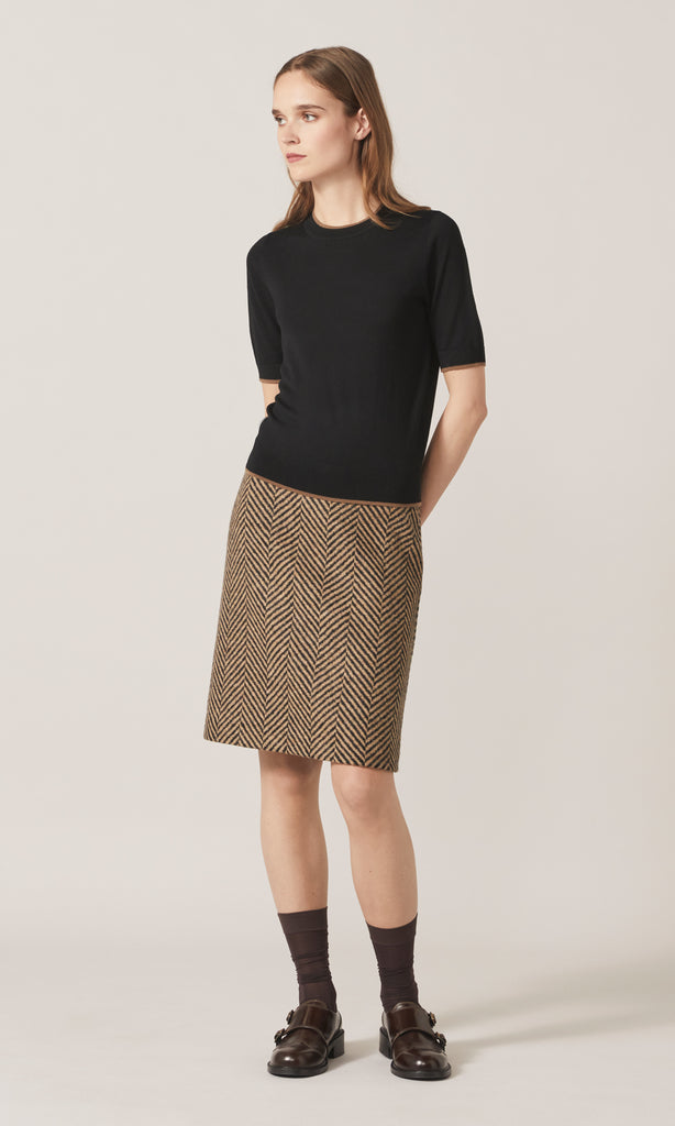 Exeter S/S Merino Black