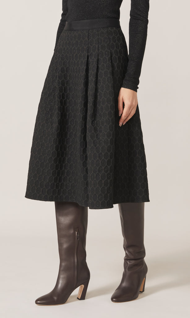 Maline A-Line Skirt    Black