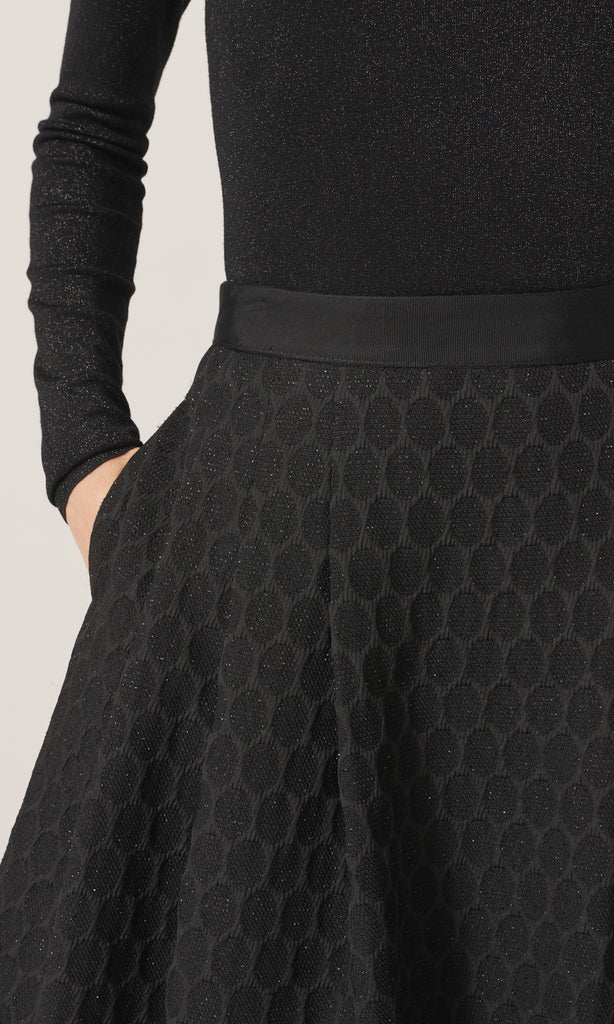 Maline A-Line Skirt    Black