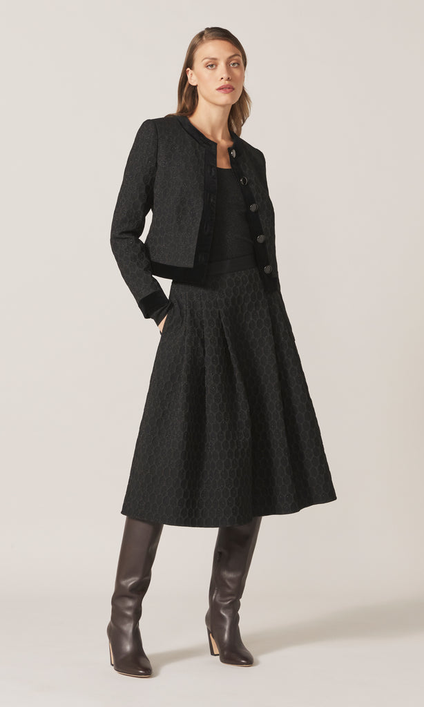 Maline A-Line Skirt    Black