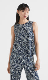 Sheena S/less Top Navy