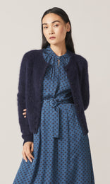 Isla Alpaca Cardigan Navy