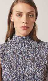 York Sleeveless Knit Cobalt