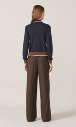 Exeter Collared Cardigan Navy