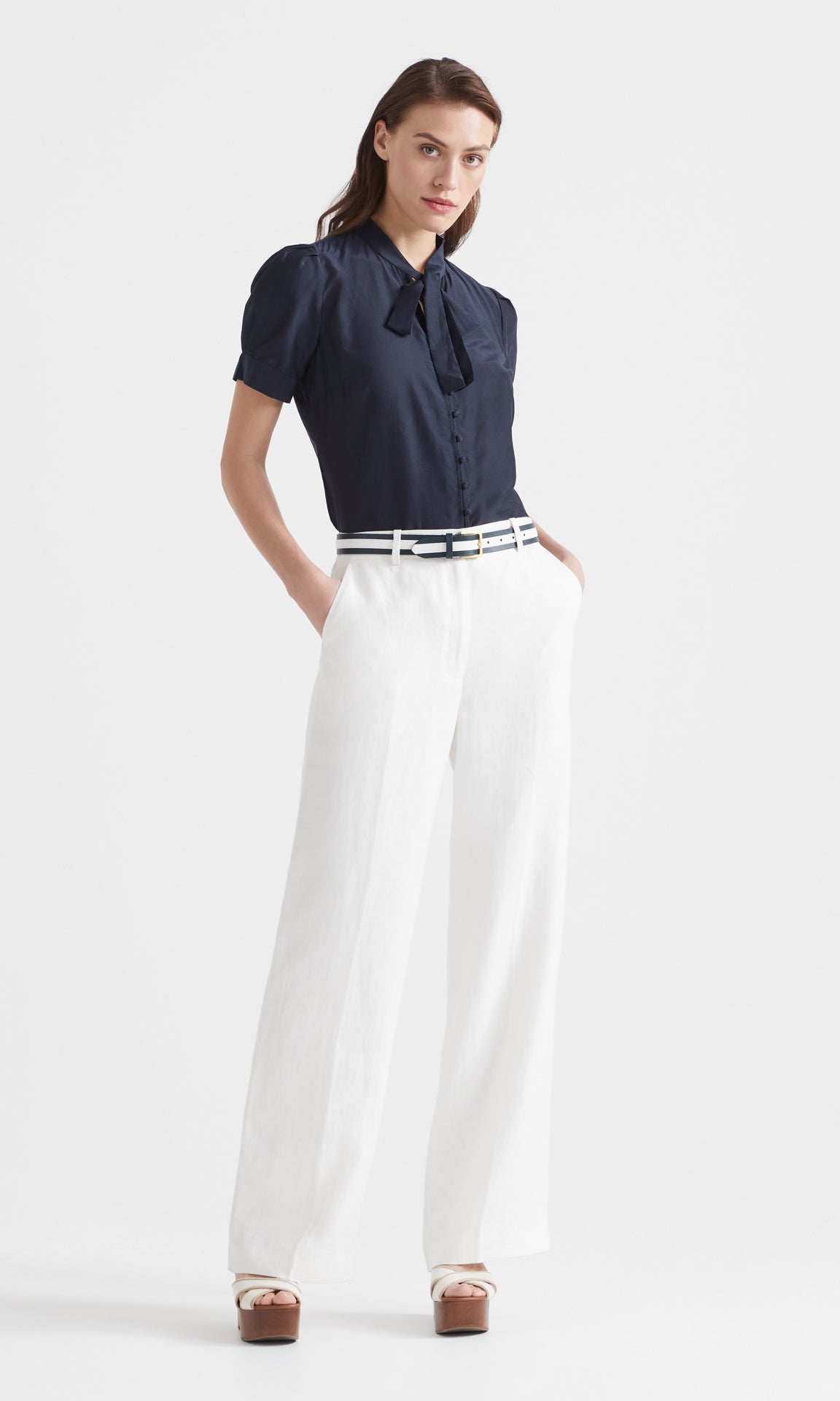Liguria Taliored Pant Ivory