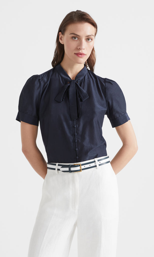 Elba Blouse Navy