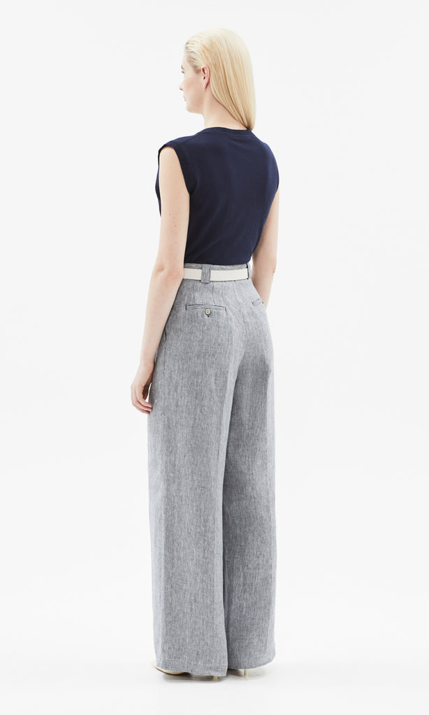 Piemonte Slouchy Vest Navy