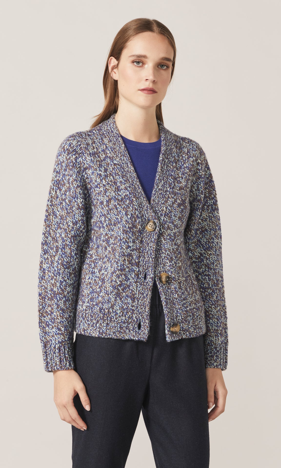 York Cardigan Cobalt