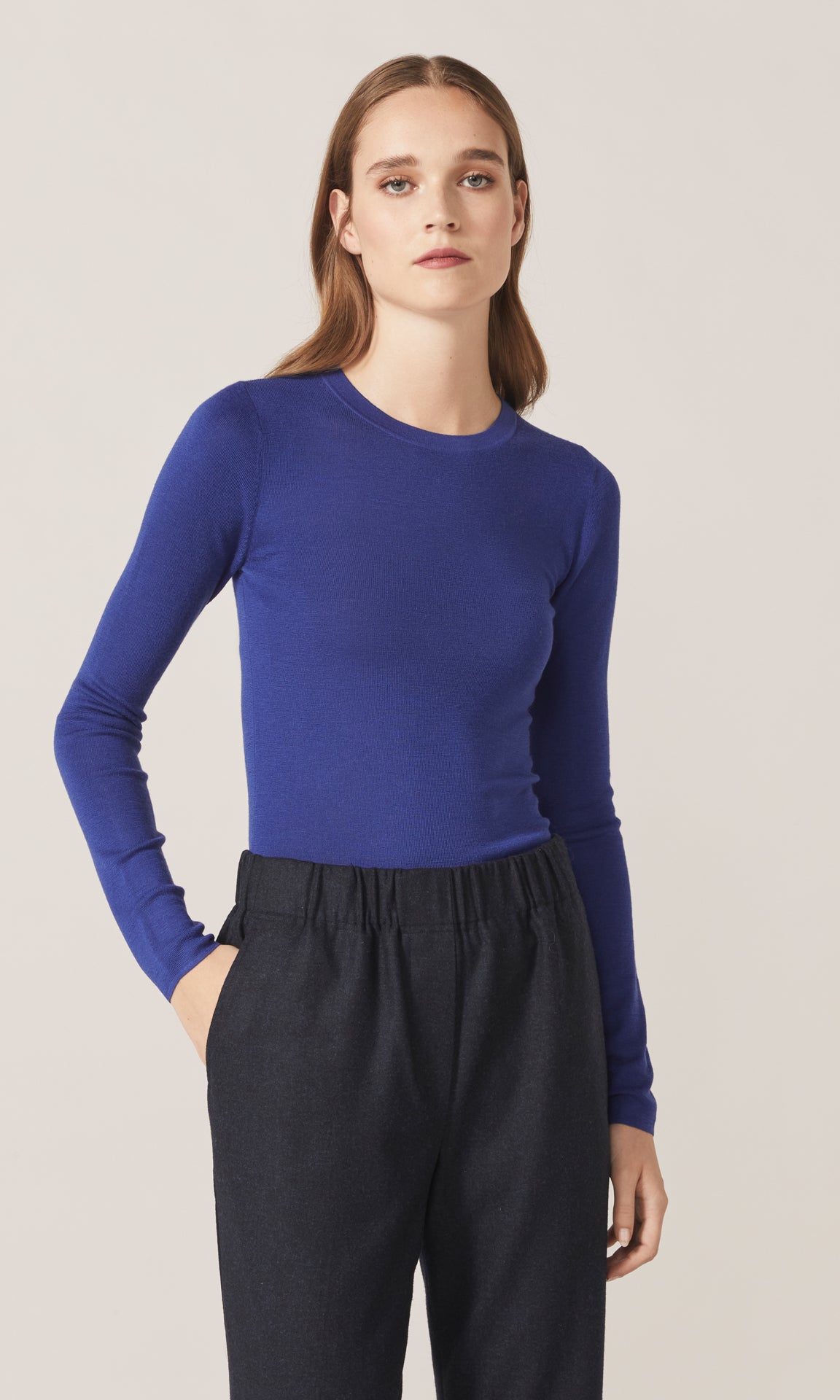 Apsley LS Crew Cobalt