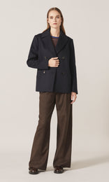 Kelly Dble Breasted Coat Navy