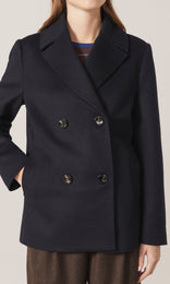 Kelly Dble Breasted Coat Navy