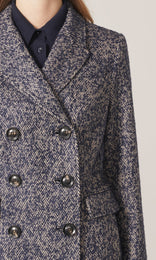 Delphine Coat Navy/Stone