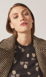 Chevrone Coat Camel