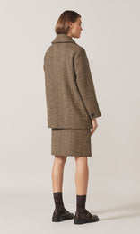 Chevrone Coat Camel