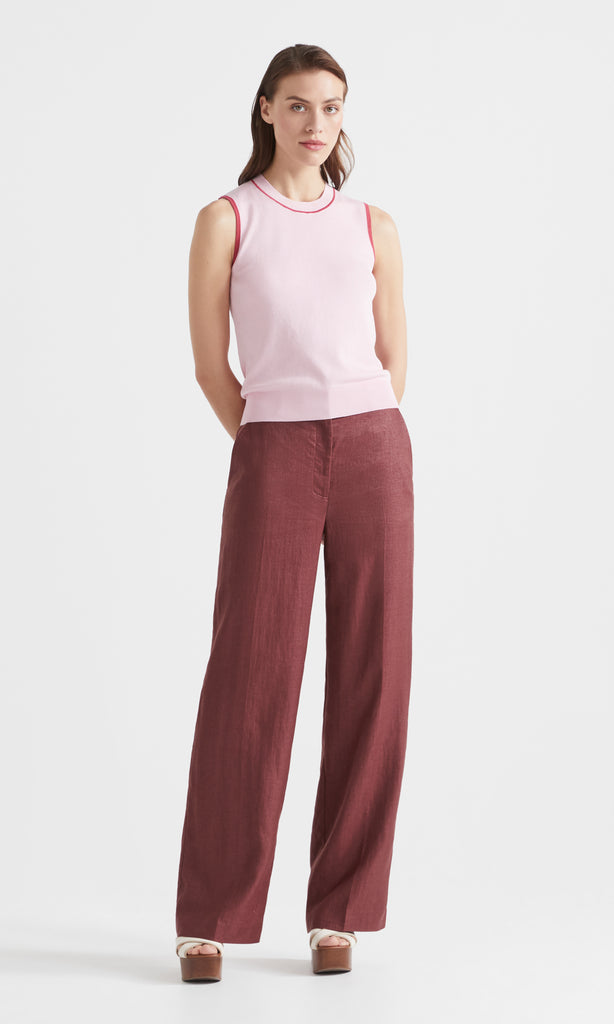 Vera Sleeveless Light Pink/Poppy