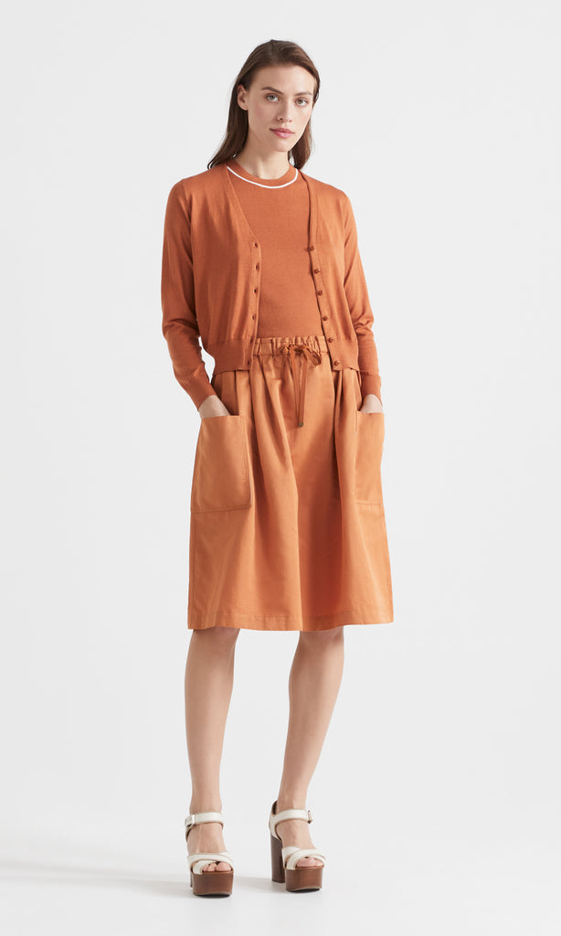 Vera Cardigan Burnt Orange