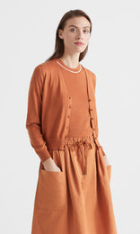Vera Cardigan Burnt Orange