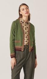 Kirkcaldy Vee Cardigan Moss