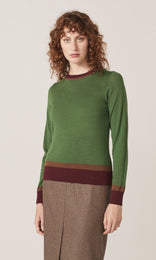 Exeter LS Merino Crew Forest