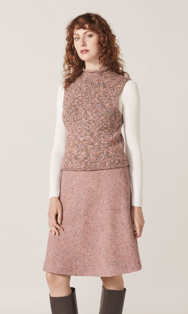 York Sleeveless Knit Pink