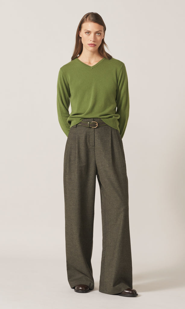 Lytton LS Vee Knit Artichoke