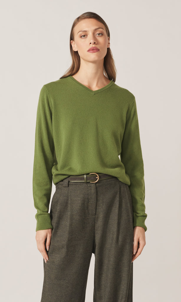 Lytton LS Vee Knit Artichoke