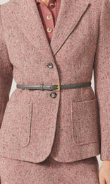 Leather Belt 15mm Slate