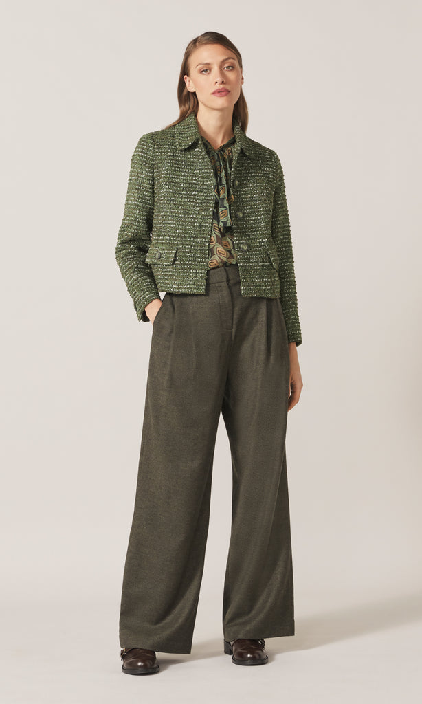 Blair Tweed Jacket Evergreen