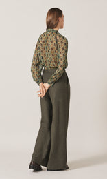 Acrea Tie Blouse Celadon