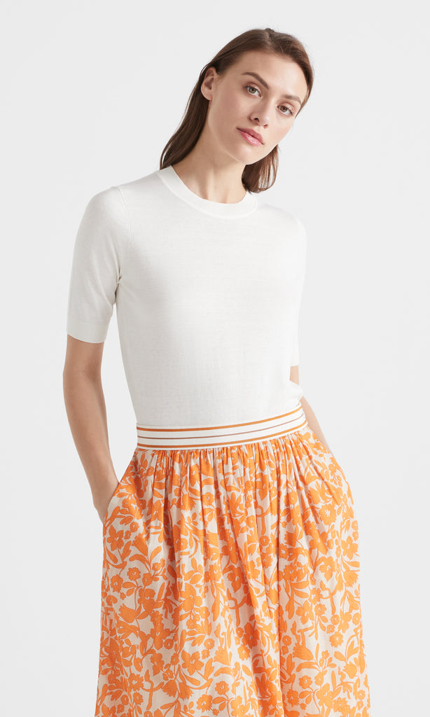 Vera S/S Crew Ivory