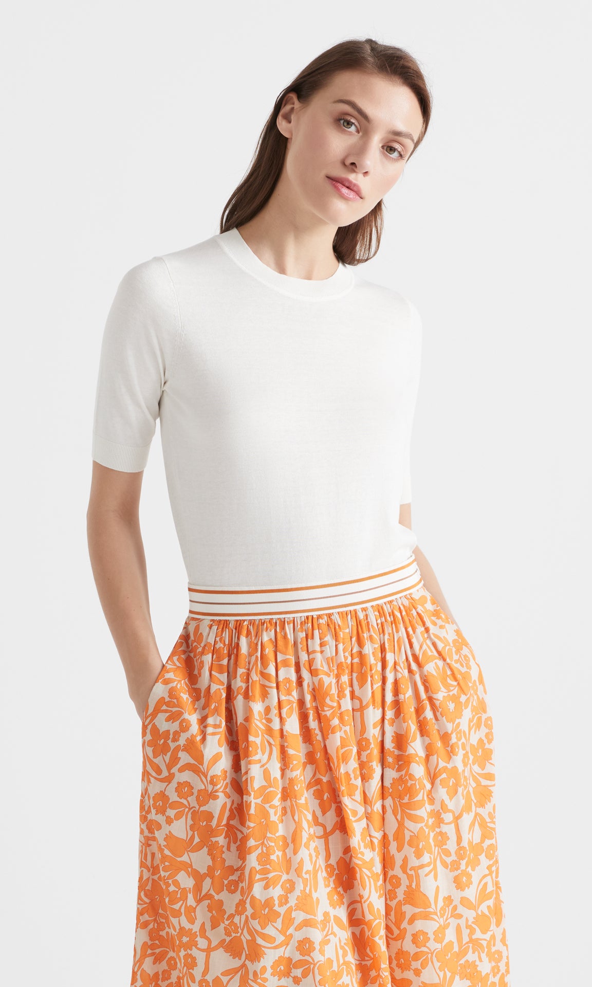 Vera S/S Crew Ivory