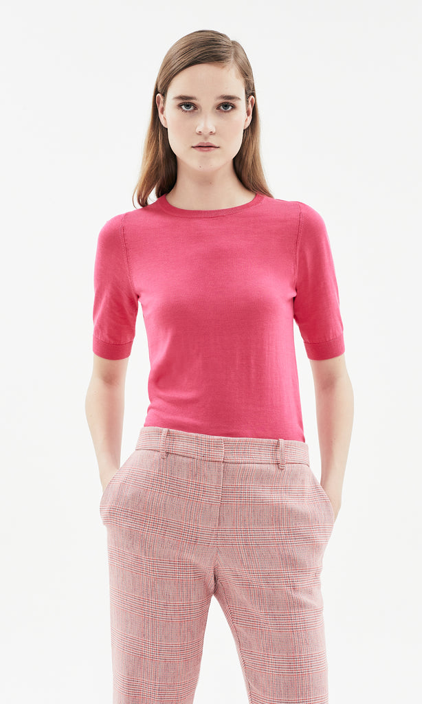 Selene S/S Pullover Hot Pink