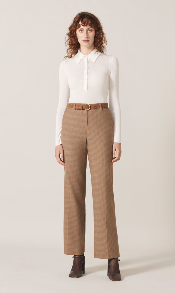 Apsley LS Polo Cream