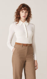 Apsley LS Polo Cream