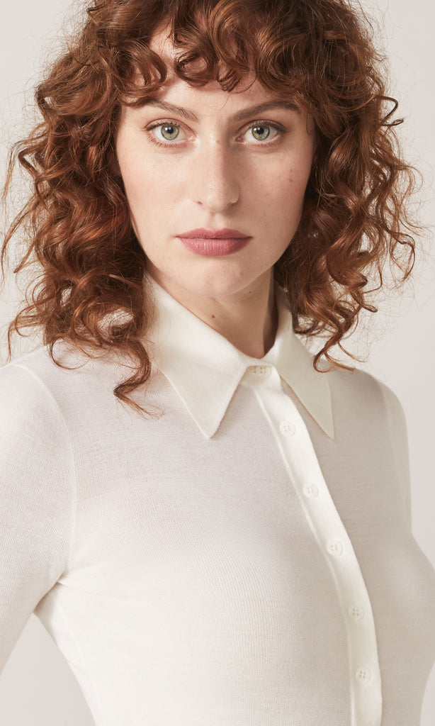 Apsley LS Polo Cream